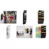 DURABLE FLEXIBOXX 12 A4 Portrait Brochure Dispenser, Transparent, Wall-Mountable, 12 Compartments, 240 x 1000 x 100 mm
