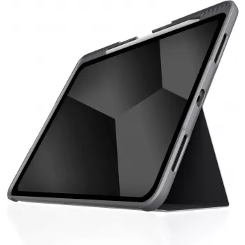 STM Dux Plus Folio, skirtas iPad Pro 11 colių / iPad Air 4/5 kartos - Juoda/Skaidri