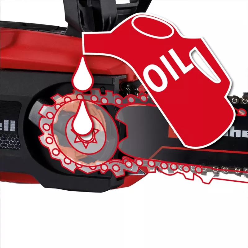 Einhell GE-LC 18/25 Li BL-Solo belaidis grandininis pjūklas, bešepetėlis variklis, 250 mm padanga, minkšta rankena, Power X-Change (4600070)