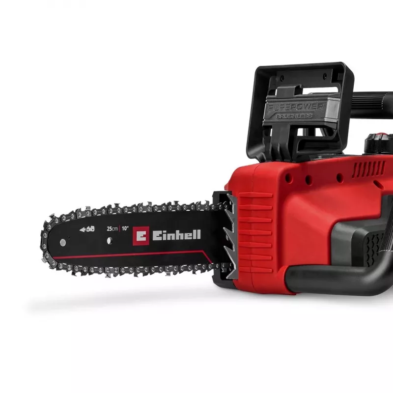Einhell GE-LC 18/25 Li BL-Solo belaidis grandininis pjūklas, bešepetėlis variklis, 250 mm padanga, minkšta rankena, Power X-Change (4600070)