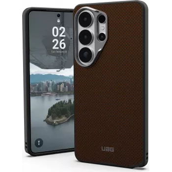 UAG Urban Armor Gear FIBR ARMR Dėklas su Magnetiniu Moduliu, skirtas Samsung Galaxy S26 Ultra - Oranžinė/Anglies
