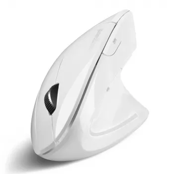 Perixx PERIMICE-813 W belaidė vertikali ergonominė pelė, optinė, 2,4 GHz RF + Bluetooth, balta