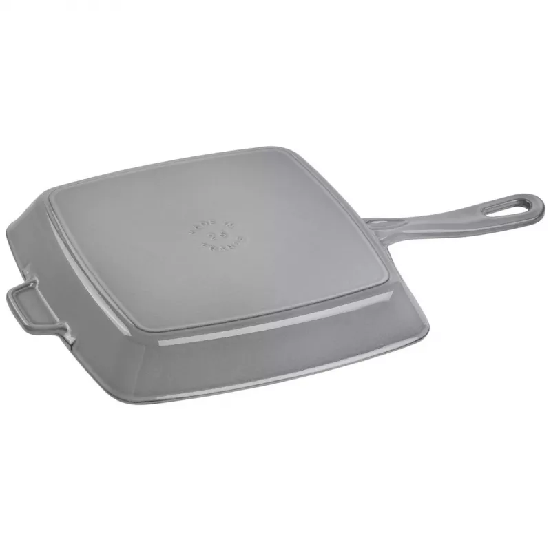 ZWILLING Staub Ketaus kvadratinė grilio keptuvė 26 cm, grafito pilka