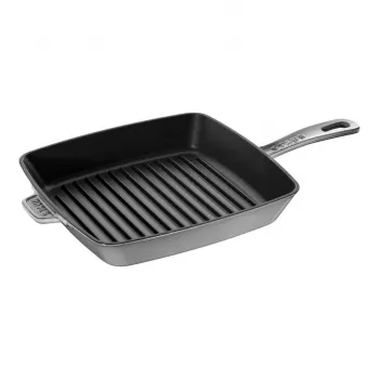 ZWILLING Staub Ketaus kvadratinė grilio keptuvė 26 cm, grafito pilka