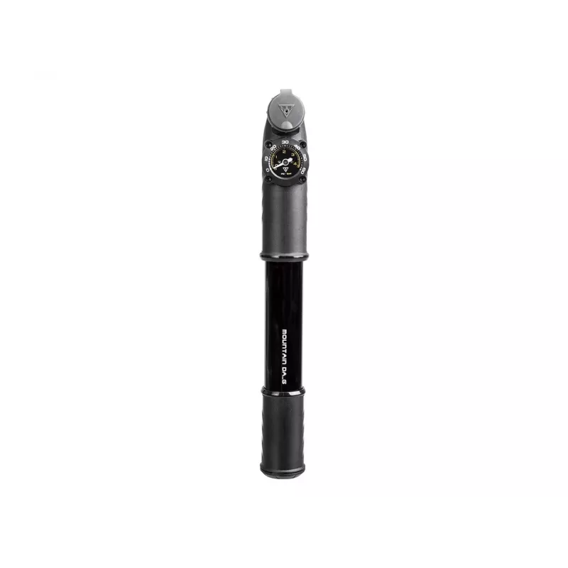 TOPEAK Mountain DA G dvigubo veikimo mini rankinis siurblys su slėgio matuokliu