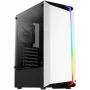 Aerocool Bionic V1 Midi-Tower, RGB, Grūdintas stiklas - Juoda/Balta