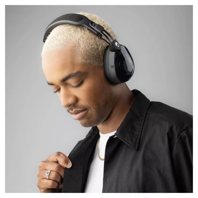 Skullcandy Aviator 900 ANC TWS belaidės ausinės su aktyviu triukšmo slopinimu, juodos