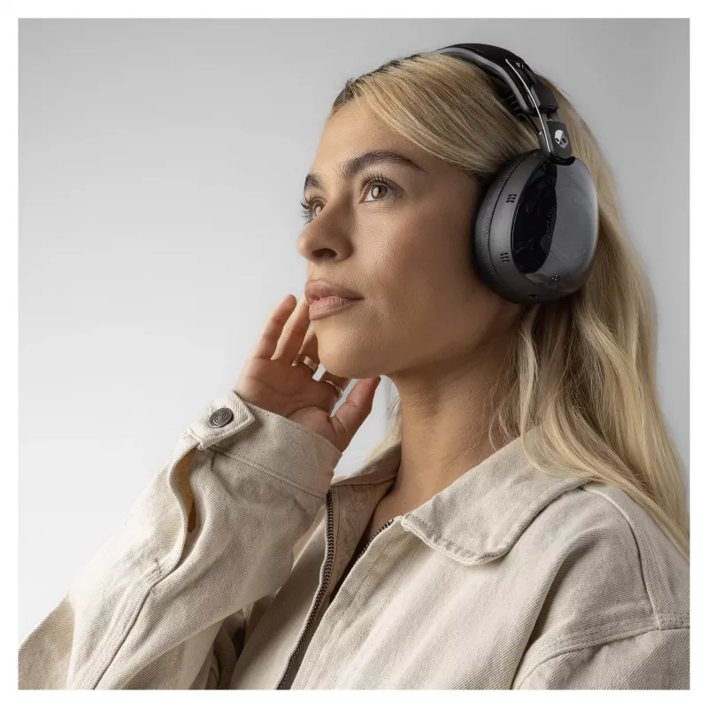 Skullcandy Aviator 900 ANC TWS belaidės ausinės su aktyviu triukšmo slopinimu, juodos