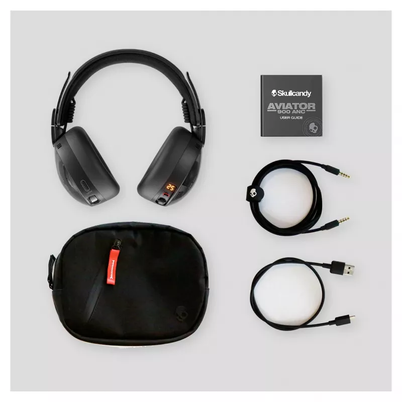 Skullcandy Aviator 900 ANC TWS belaidės ausinės su aktyviu triukšmo slopinimu, juodos