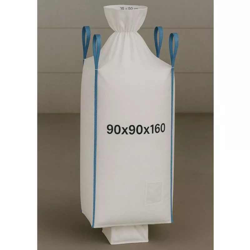 EXTRALINK Big Bag U+2 90x90x160cm 1000kg su iškrovimo rankove