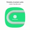 GREEN CELL USB-C į USB-C PowerStream 100W pintas laidas 1,2 m juodas