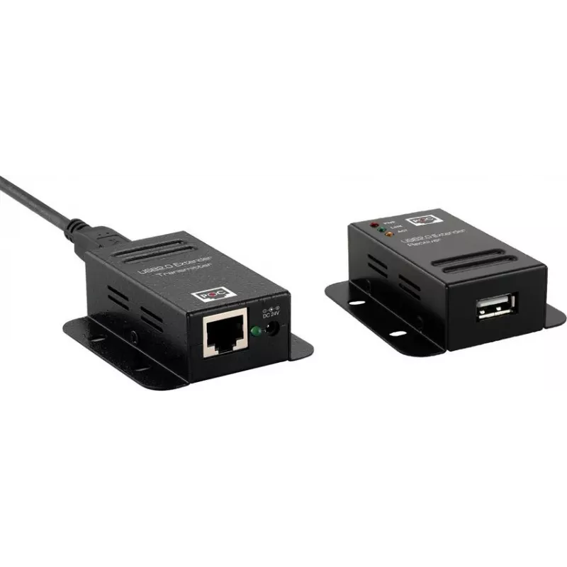 ROLINE USB 2.0 Extender up to 50 m, Black