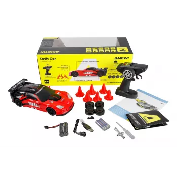 Amewi Corvette C6R RC Drift Car 1:18 4WD RTR Electric Brushed