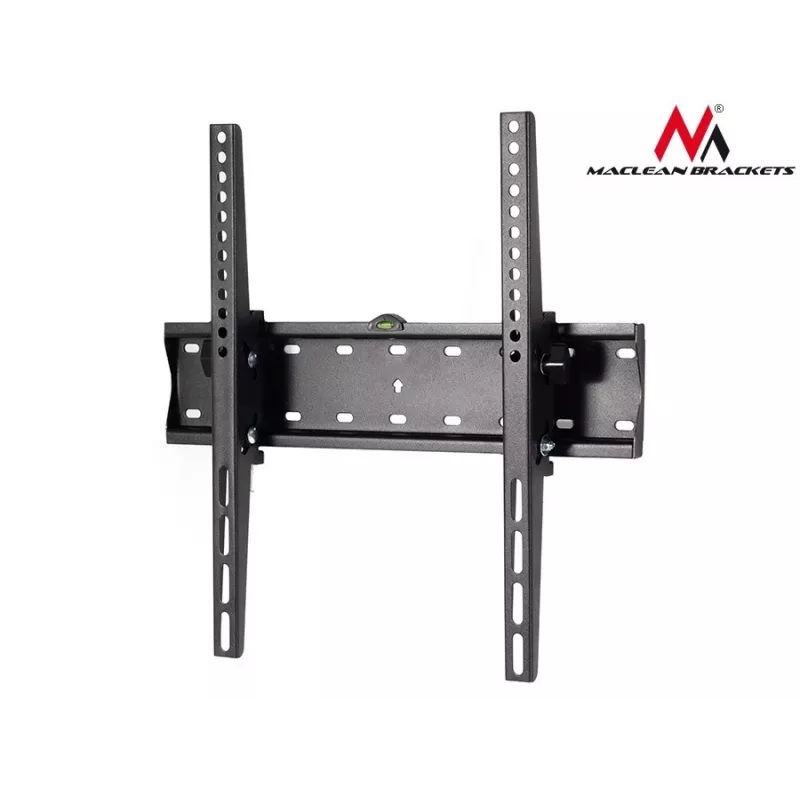 MACLEAN MC-665 Fiksuotas TV sieninis laikiklis 32-55 colių ekranams, juodas, iki 40 kg, VESA 400x400