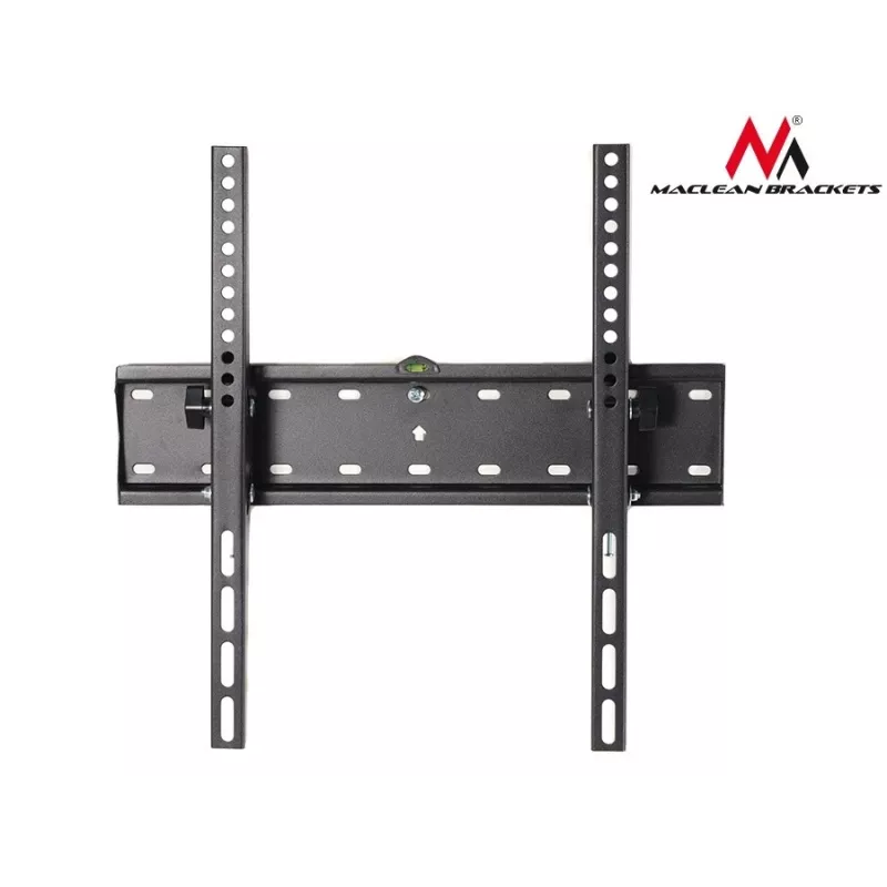 MACLEAN MC-665 Fiksuotas TV sieninis laikiklis 32-55 colių ekranams, juodas, iki 40 kg, VESA 400x400