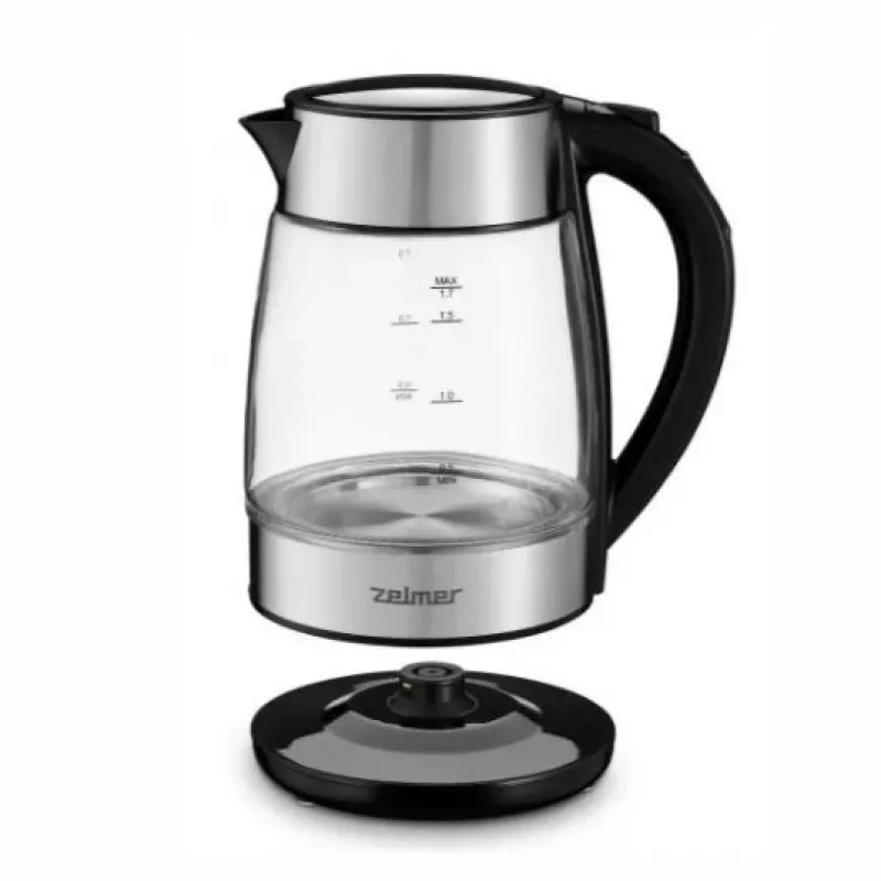 Zelmer ZCK8026 Elektrinis virdulys 1,7 L 2200 W Juodas, Skaidrus