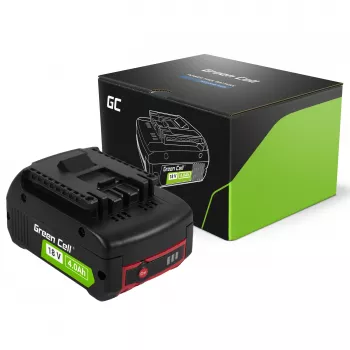 Green Cell PTBO18V4 Belaidžio įrankio baterija 18V 4Ah Li-Ion, skirta Bosch elektriniams įrankiams, pakaitalas GBA1600Z00038