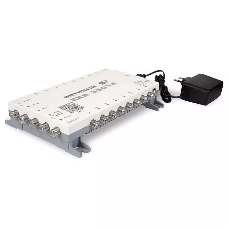 Kathrein EXR 25016 palydovinis multiswitch su 16 išėjimų ir integruotu maitinimo šaltiniu