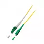 EFB Elektronik Simplex Patch Cable LC/APC į SC/APC OS2 G657A2 5m LSZH 2mm Geltona