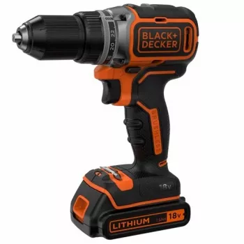 Black & Decker BL186KB-QW 18V belaidis bešepetinis perforatorinis gręžtuvas 1650 RPM (2x1.5Ah baterijos, įkroviklis, dėklas)