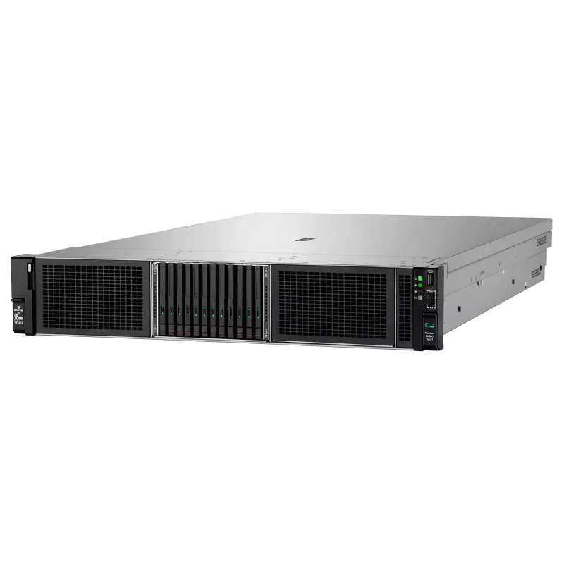 HPE ProLiant DL380 Gen11 2U stelažinis serveris - Intel Xeon Silver 4510 12 branduolių 2.4GHz - 64GB DDR5 - 2x480GB SSD - MR408i-o - 2x1000W PSU