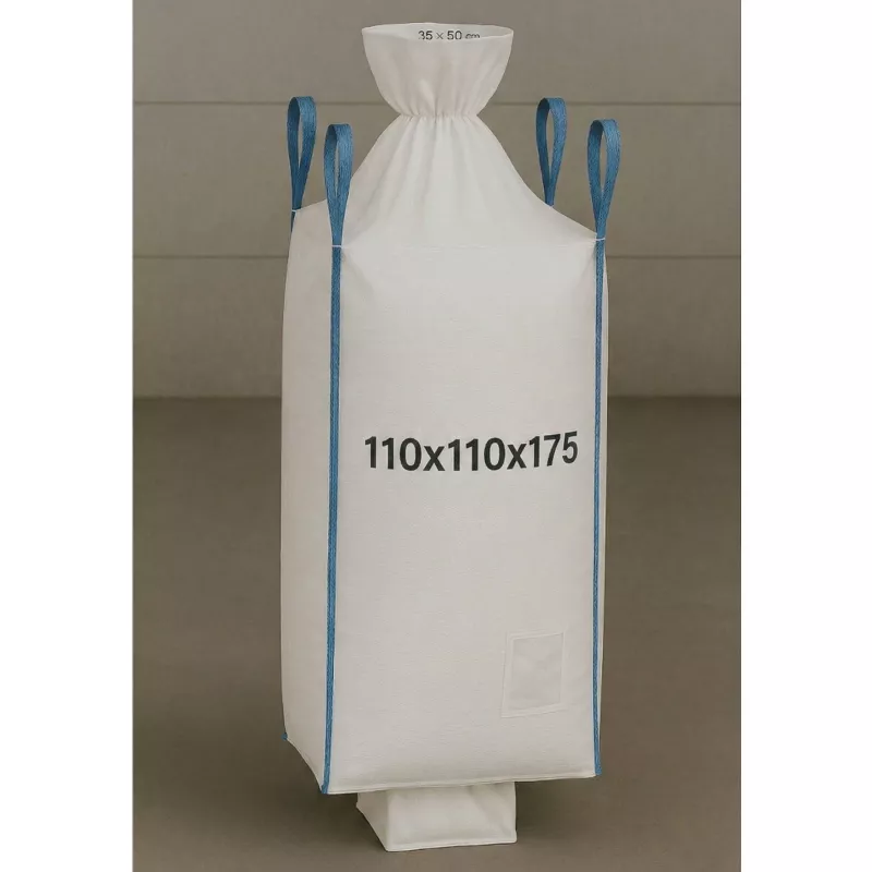 EXTRALINK Big Bag U+2 110x110x175cm 1300kg su išleidimo anga