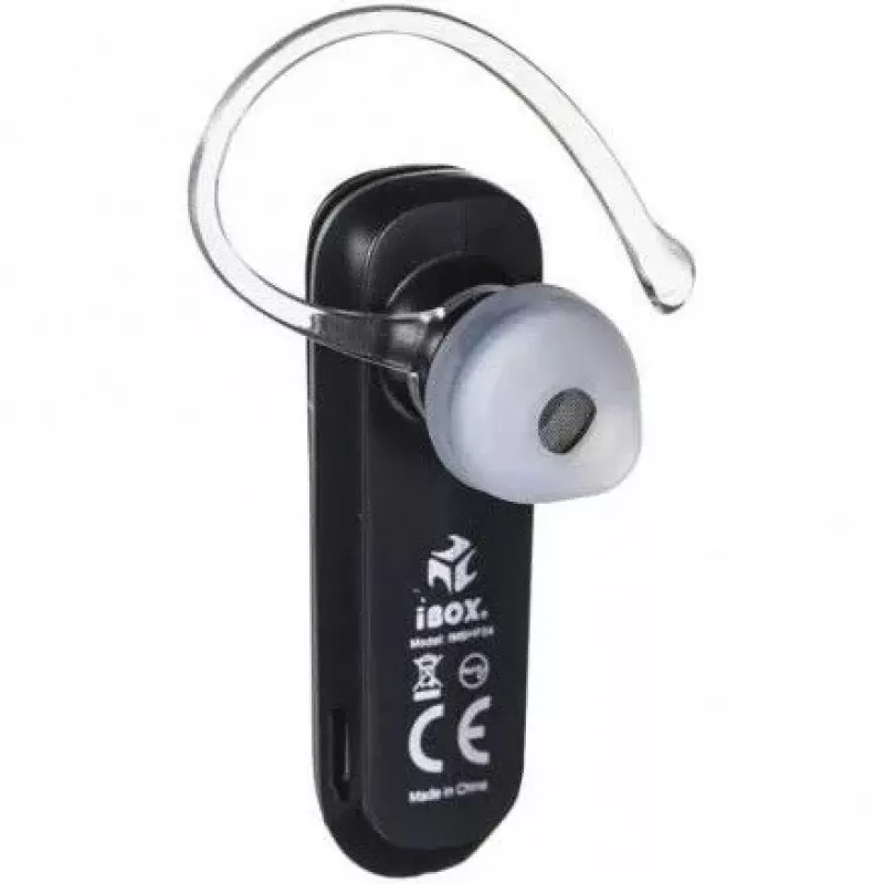 iBox BH4 Bluetooth ausinės belaidės ausų kabliukas juodos