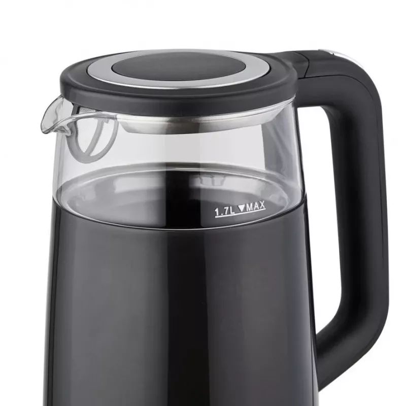 ELDOM C530 NEVO elektrinis virdulys 1.7 L 2200 W juodas, permatomas