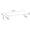 TECHLY ICA-MS 600TY Vieno monitoriaus stalinis laikiklis - juodas, 17 inch-32 inch, VESA 75x75/100x100, 9 kg talpa