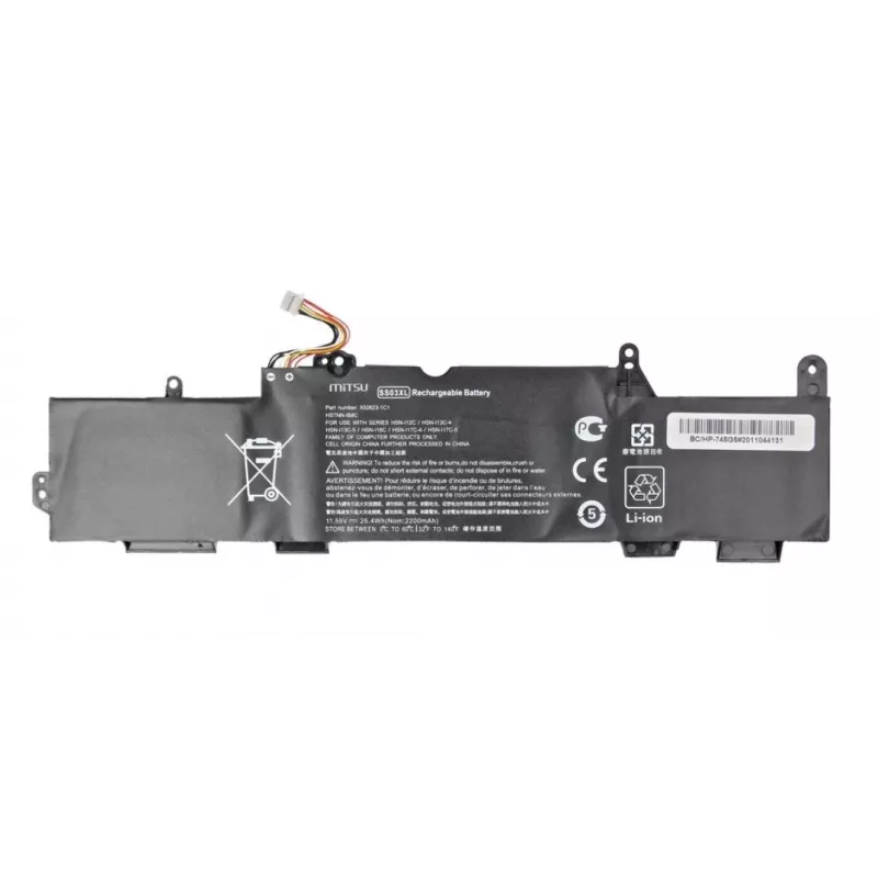 MITSU baterija, skirta HP EliteBook 735 G5, 745 G5, 840 G5 - 2200 mAh, 11,55 V, Li-Polimeras, 3 elementai