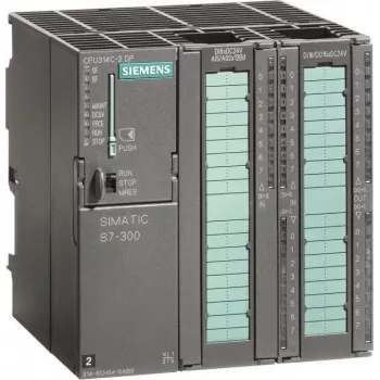 Siemens SIMATIC S7-300 CPU 314C-2 DP Compact CPU su MPI, 24 DI/16 DO, 4 AI/2 AO, 96 KB darbo atmintis