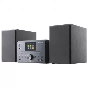 GoGEN MSC472BTDAB Micro Hi-Fi sistema su Bluetooth, DAB+, CD grotuvu, 20W RMS, juoda