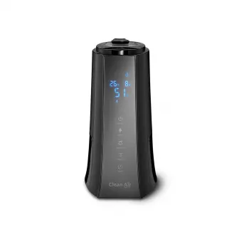Clean Air Optima CA-603 Ultragarsinis drėkintuvas su jonizatoriumi, 5,5 l, šaltas ir šiltas rūkas, iki 60 m², skaitmeninis jutiklinis skydelis, nuotolinio valdymo pultas, „Wi-Fi“ programa