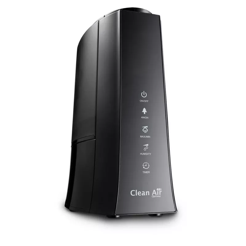 Clean Air Optima CA-603 Ultragarsinis drėkintuvas su jonizatoriumi, 5,5 l, šaltas ir šiltas rūkas, iki 60 m², skaitmeninis jutiklinis skydelis, nuotolinio valdymo pultas, „Wi-Fi“ programa