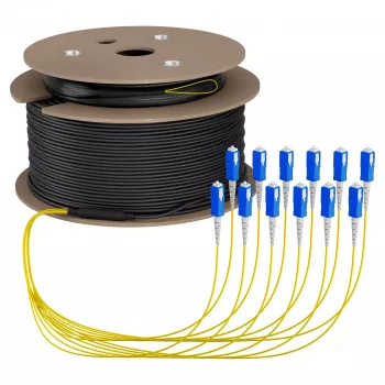 EFB-ELEKTRONIK Trunk Cable U-DQ ZN BH OS2 12E 1x12 SC-SC 100m Dca LSZH