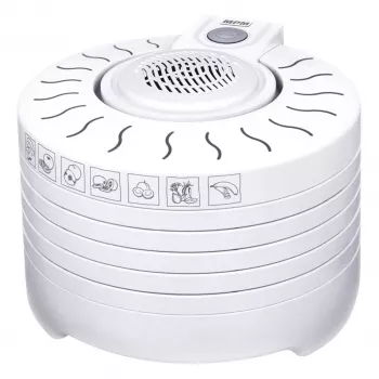 MPM MSG-01 Grybų ir vaisių džiovintuvas 250W 5 padėklai Baltas