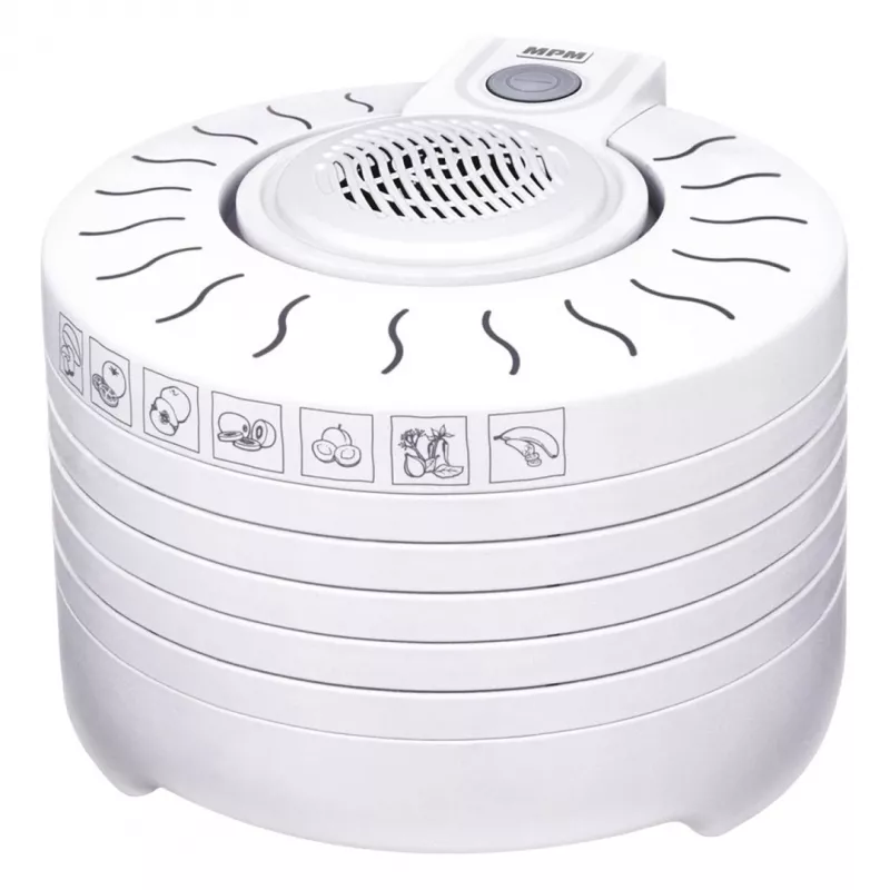 MPM MSG-01 Grybų ir vaisių džiovintuvas 250W 5 padėklai Baltas