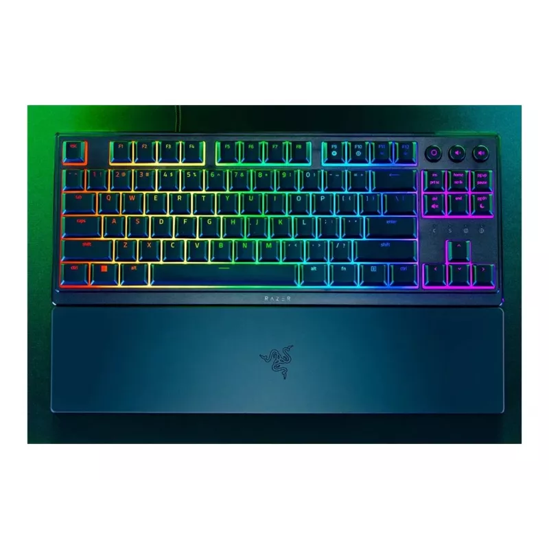 Razer Ornata V3 Tenkeyless mechaninė žaidimų klaviatūra, laidinė, RGB LED, juoda, NORD išdėstymas
