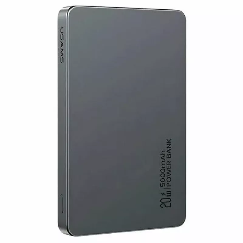 USAMS Power Bank 5000mAh 20W PD MagSafe Wireless Grey