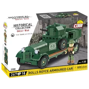 COBI KLOCKI Historical Collection Rolls-Royce Armoured Car 1920 Pattern Mk I Konstrukcinis Rinkinys (226 dalių)
