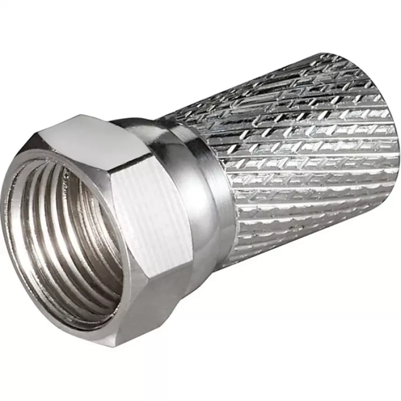 GOOBAY F-Connector 7mm, sidabrinis