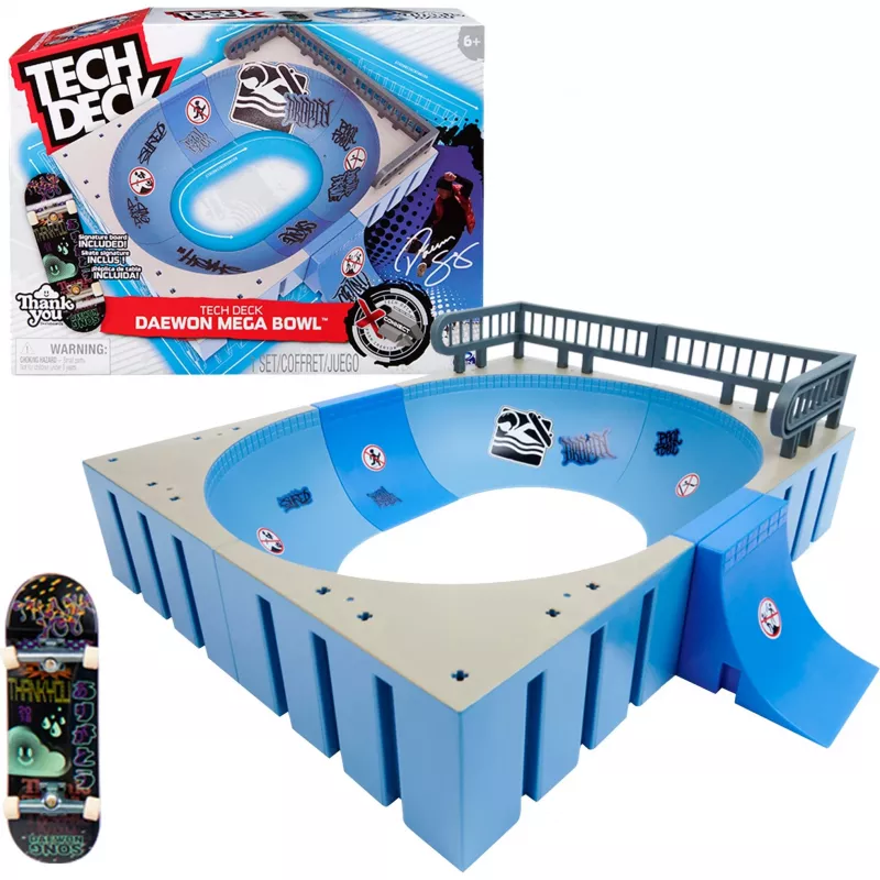 SPINMASTER Tech Deck Mega Bowl Fingerboard Skatepark Playset