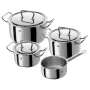 ZWILLING Twin Classic Polished Pots Set of 4 (16cm, 20cm, 24cm Stock Pots + 16cm Saucepan)
