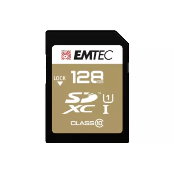 Emtec SDXC 128GB Class10 Gold+ UHS-I U1 atminties kortelė