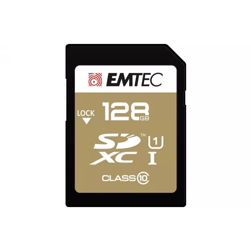 Emtec SDXC 128GB Class10 Gold+ UHS-I U1 atminties kortelė