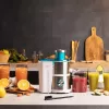Cecotec Juice&Fresh 400 Titan White Centrifugal Juicer, 400 W, 2 greičiai, nerūdijančio plieno filtras, 1,2 L minkštimo talpykla, balta