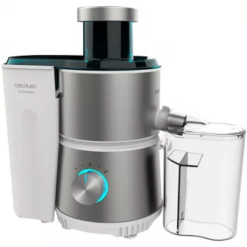 Cecotec Juice&Fresh 400 Titan White Centrifugal Juicer, 400 W, 2 greičiai, nerūdijančio plieno filtras, 1,2 L minkštimo talpykla, balta