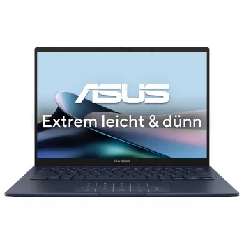 ASUS Zenbook 14 UX3405CA-QD1303W nešiojamas kompiuteris - Intel Core Ultra 7 155H, 16 GB RAM, 1 TB SSD, 14 inch OLED 2.8K, Windows 11 Home, Ponder Blue