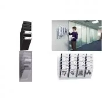 DURABLE FLEXIBOXX 6 Brochure Dispenser A4 Portrait Transparent Wall-Mountable