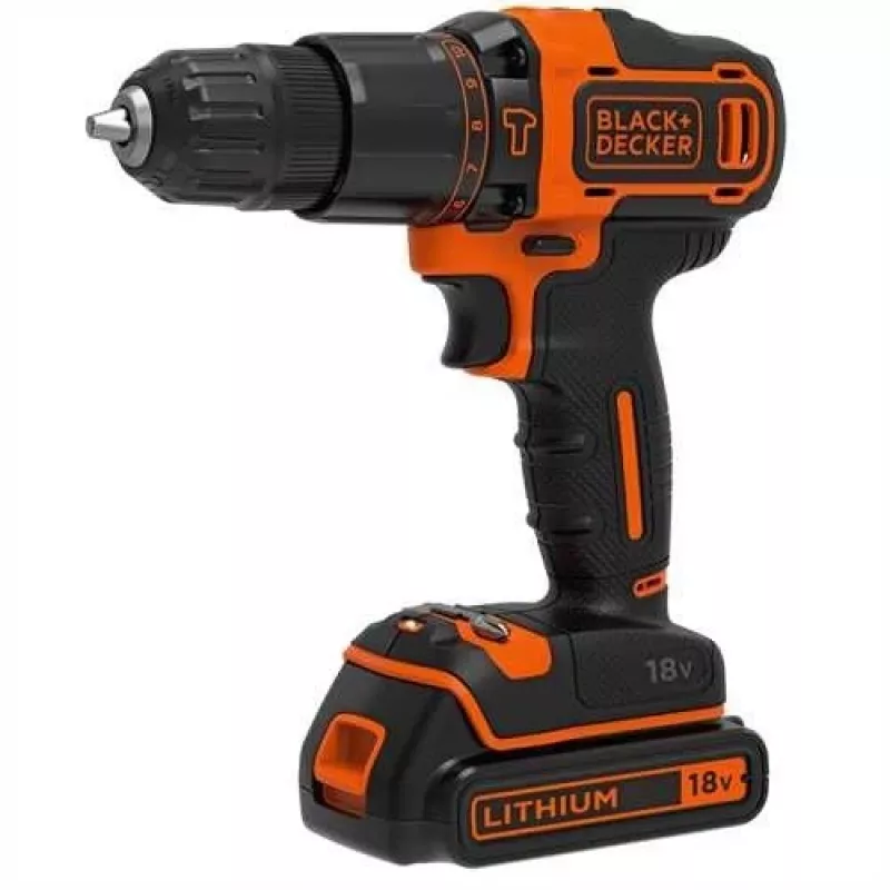 Black & Decker BDCHD18-QW 18V belaidis plaktukinis gręžtuvas 1400 RPM juoda/oranžinė